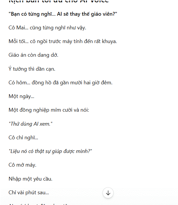Tạo kịch bản thoại