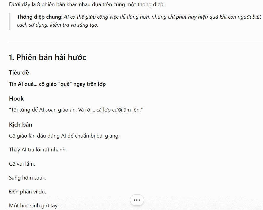 Xây dựng kịch bản từ câu chuyện