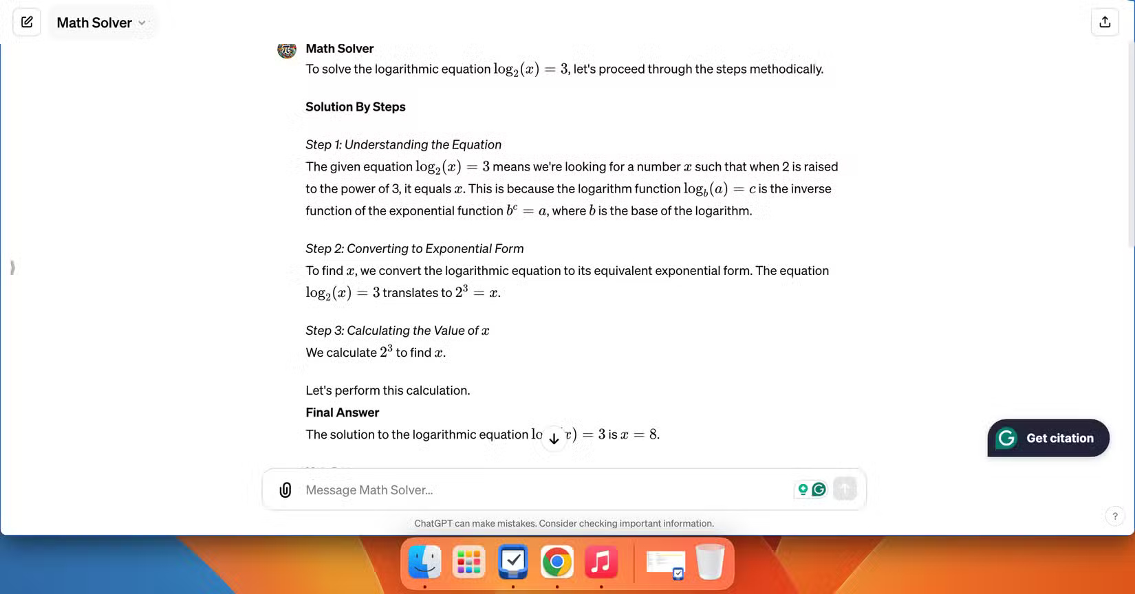 GPT tùy chỉnh Math Solver