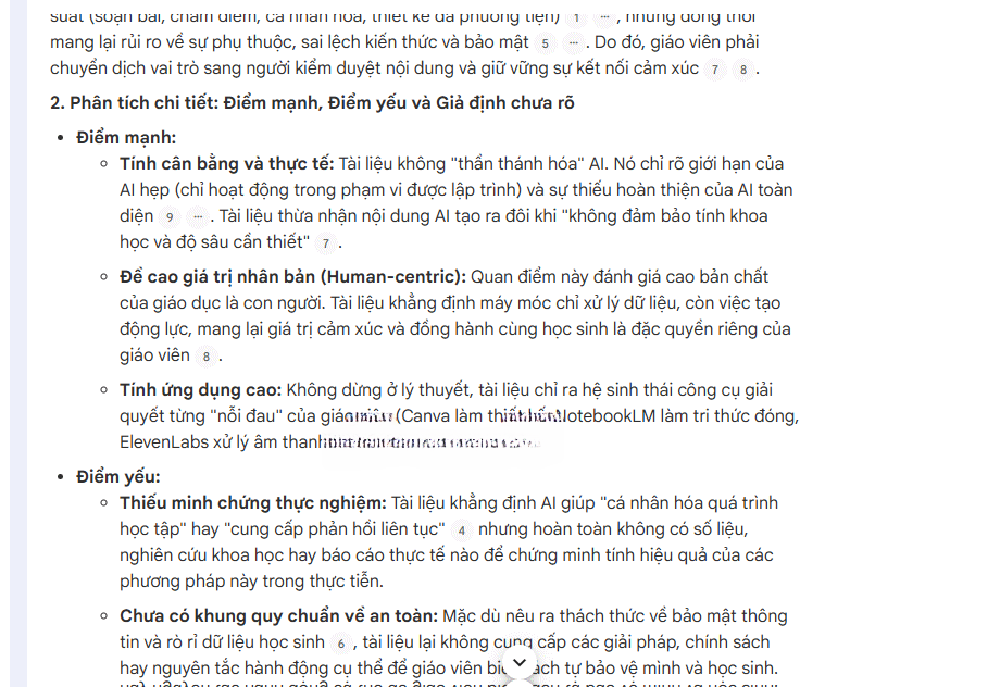 Critical Analysis (So sánh & phản biện)