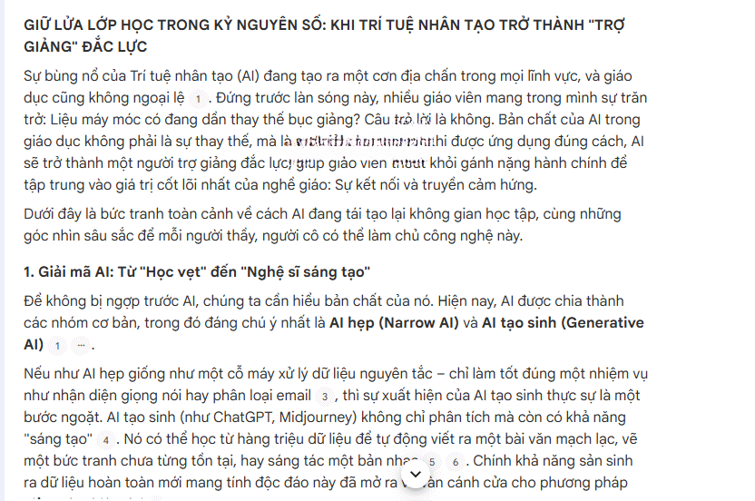 Long-form Article (Bài viết chuyên sâu)