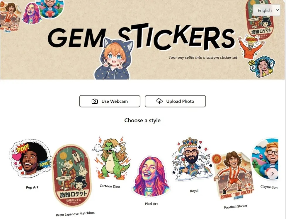 Tạo sticker bằng Gemini Nano Banana