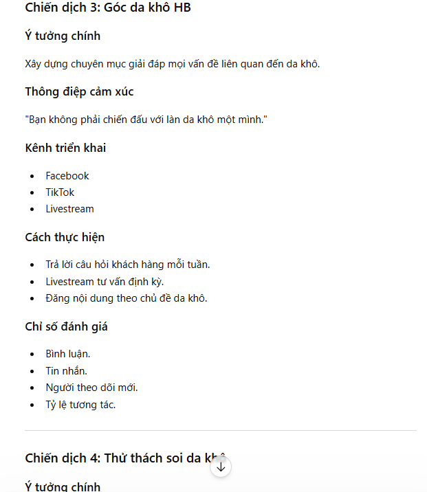 Tạo ý tưởng chiến dịch marketing