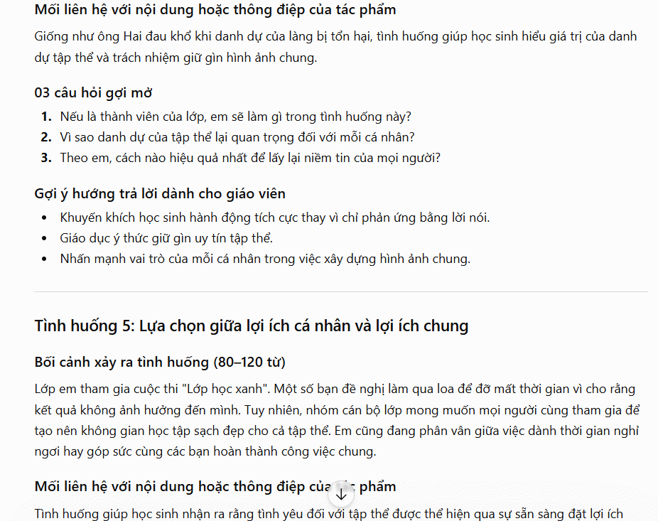 Tạo tình huống