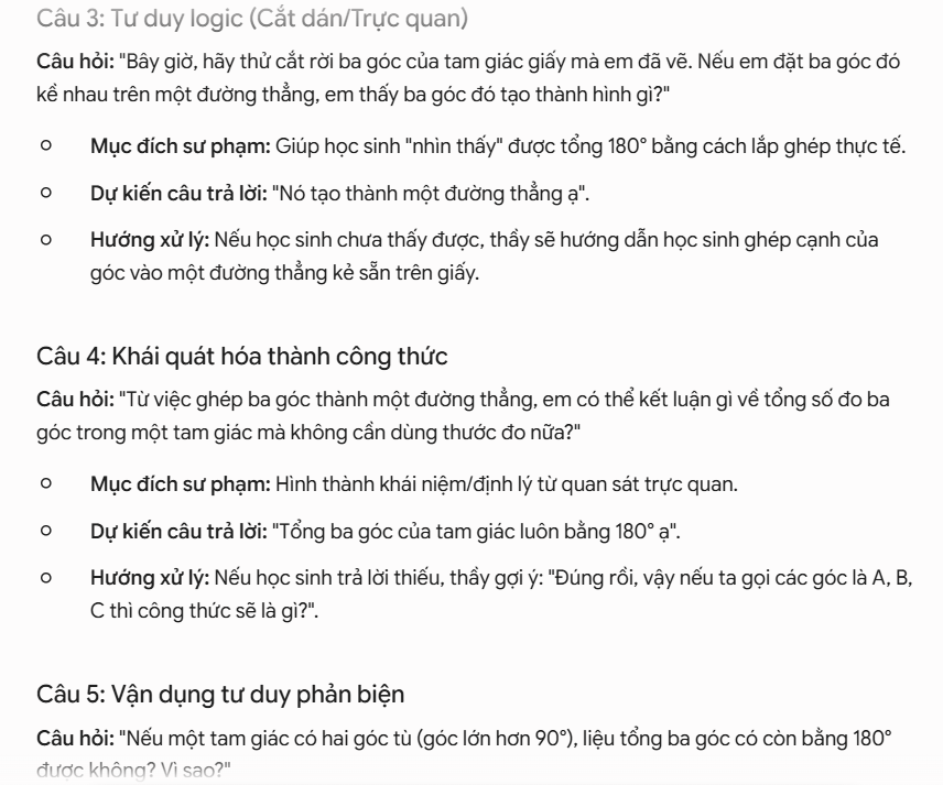 Prompt tạo hệ thống câu hỏi gợi mở khám phá kiến thức