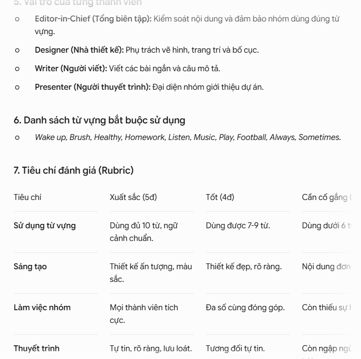 Prompt tạo Mini Project ứng dụng từ vựng