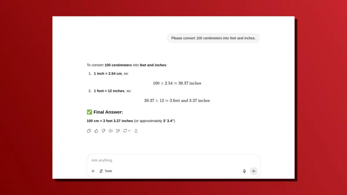 Chuyển đổi đơn vị bằng prompt một dòng của ChatGPT