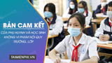 3 mẫu bản cam kết của phụ huynh và học sinh không vi phạm nội quy trường, lớp