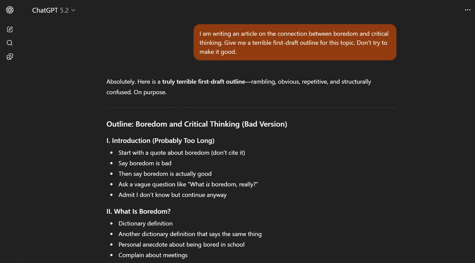 Một dàn ý sơ lược giúp phá vỡ nỗi sợ hãi khi bắt đầu một bản nháp