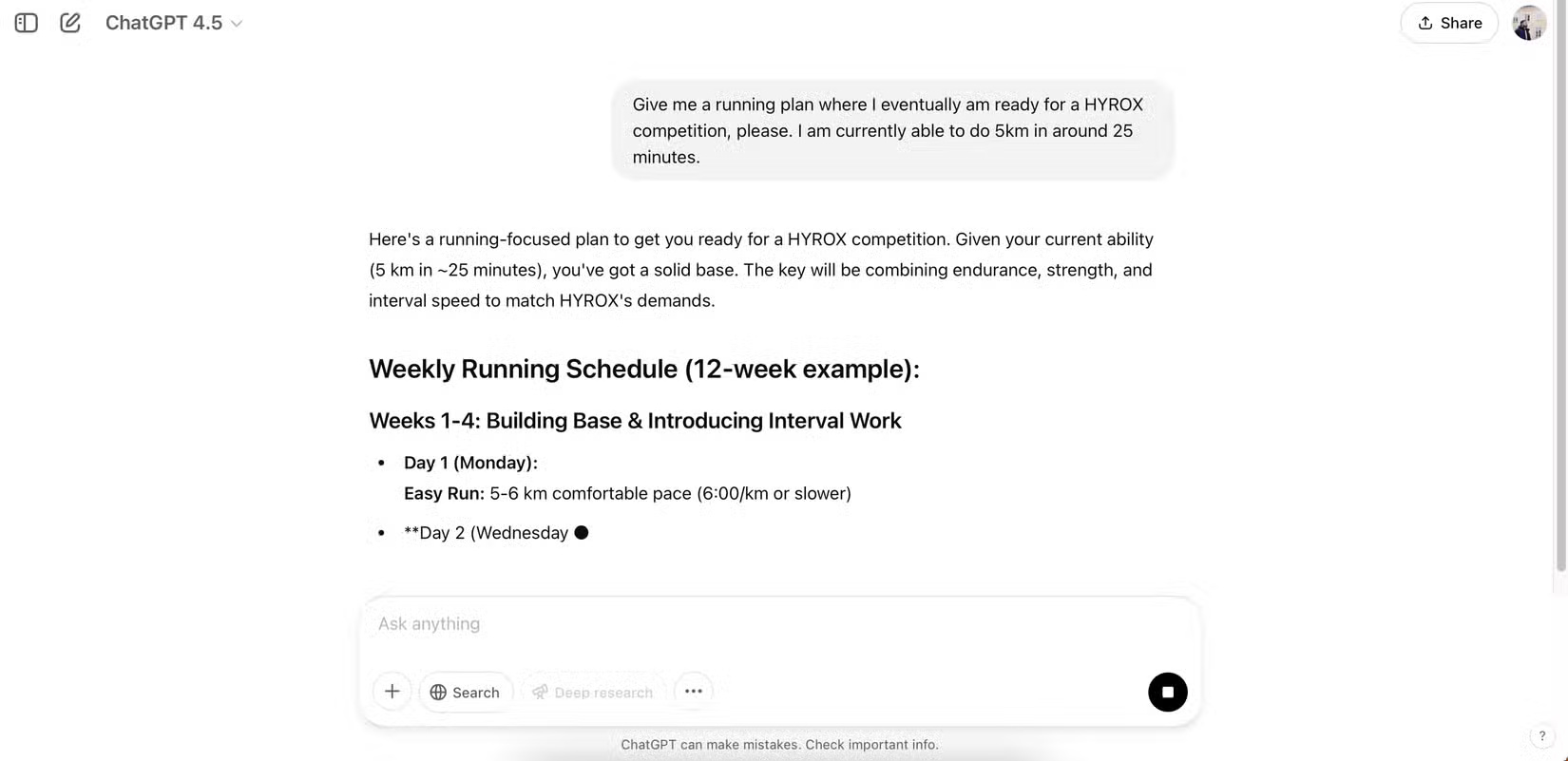 Phản hồi trong ứng dụng ChatGPT