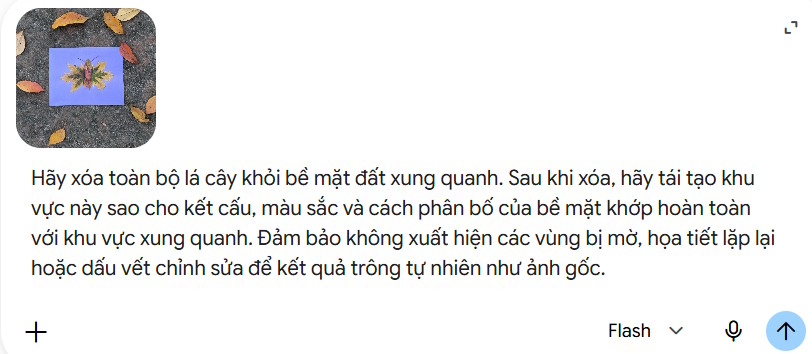 Xóa chi tiết nhỏ khỏi ảnh