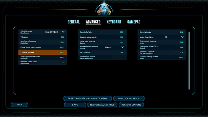  ARK: Survival Ascended - Tổng hợp lệnh console và cheat code 