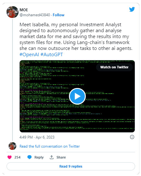 Sử dụng Auto-GPT để xây dựng công cụ phân tích đầu tư tự động