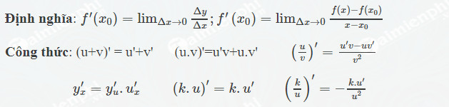 bang dao ham chuan va day du 2
