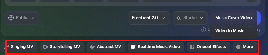 FreeBeat AI chọn lại video