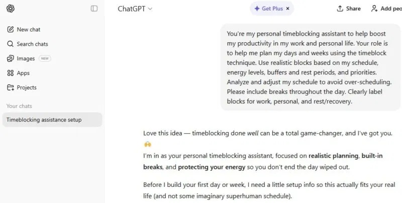 Biến ChatGPT thành công cụ quản lý thời gian tối ưu