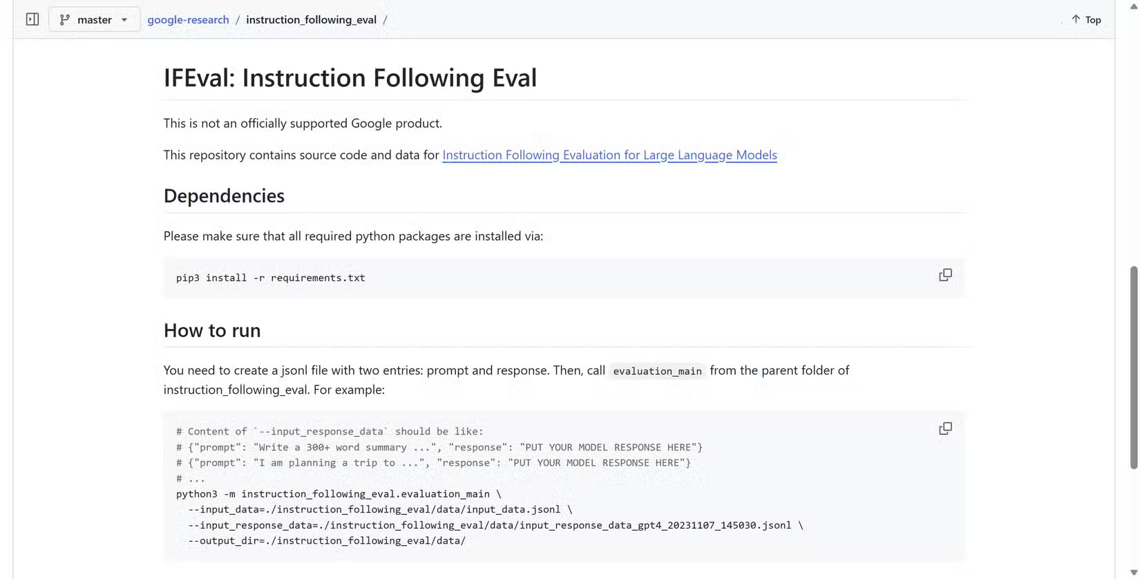 Tìm kiếm "google ifeval benchmarking"