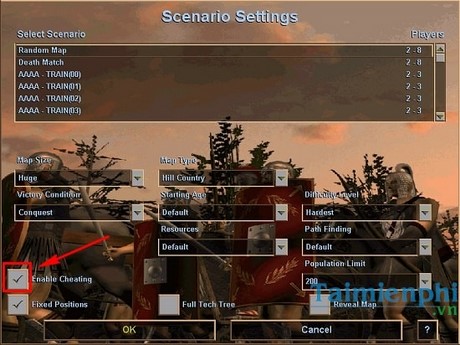 Các lệnh trong đế chế ma de che moi nhat