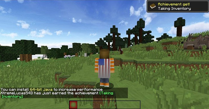 Trong lành là kiểu thời tiết phổ biến nhất trong Minecraft