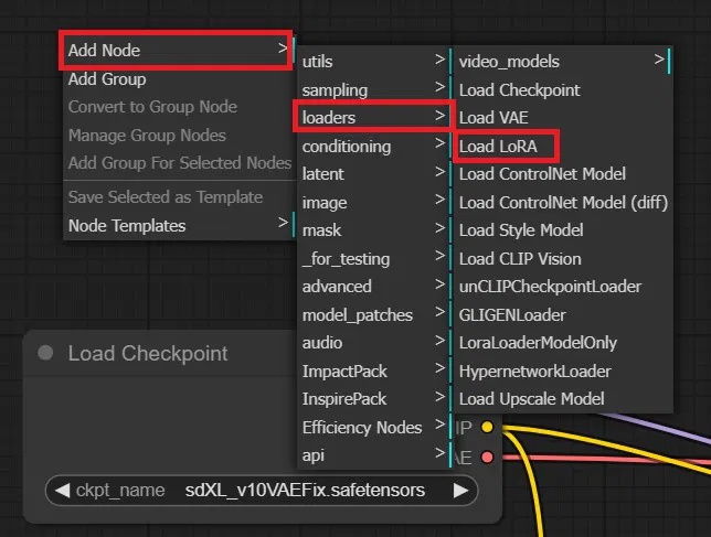 Cách load một node LoRA vào quy trình để nâng cao phong cách nghệ thuật của hình ảnh do AI tạo ra