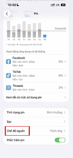 cach bat adaptive power iOS 26 2*537289