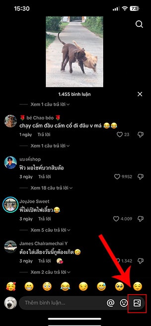 comment bang anh tren TikTok 2*521517