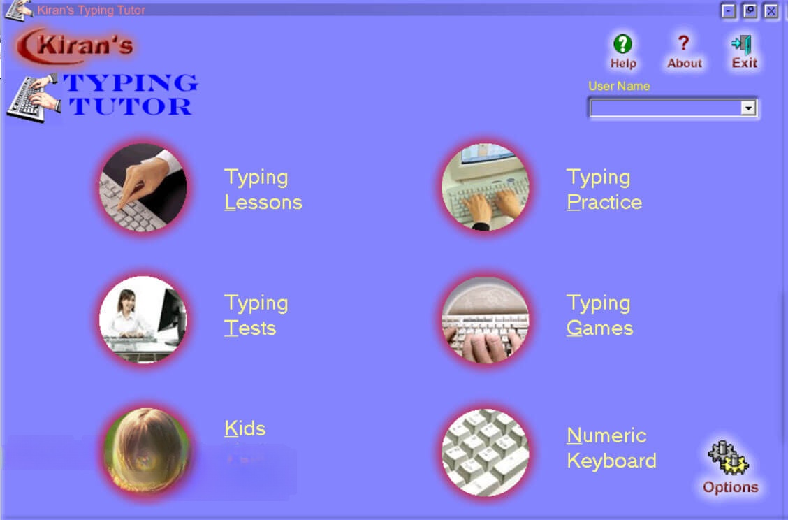 Bắt đầu luyện gõ 10 ngón bằng phần mềm Kiran's Typing Tutor 