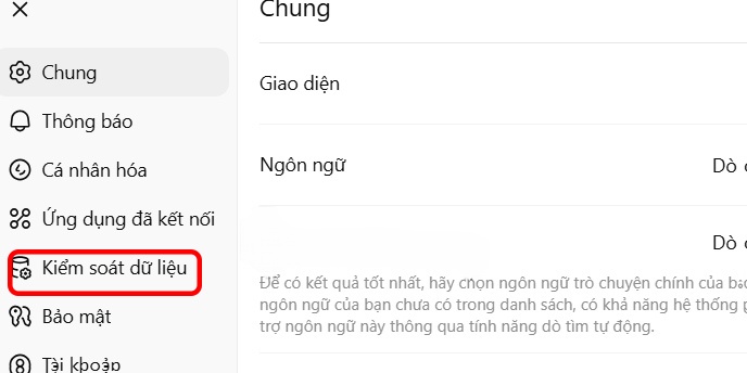 Kiểm soát dữ liệu ChatGPT