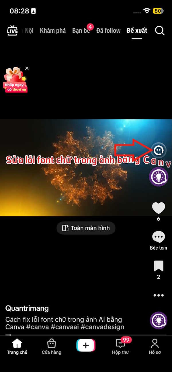 Biểu tượng trợ lý Tako TikTok