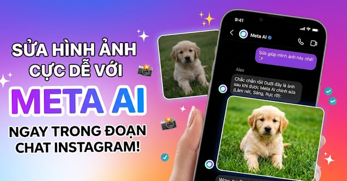  Cách chỉnh ảnh bằng AI trong đoạn chat Instagram 