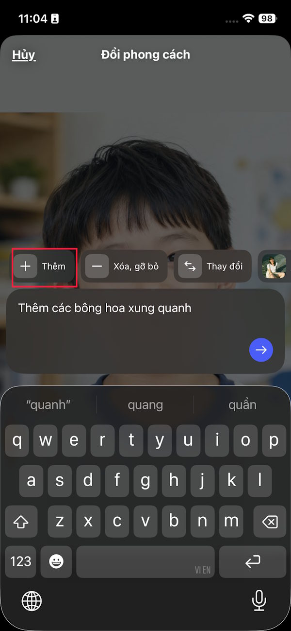 Thêm chi tiết vào ảnh