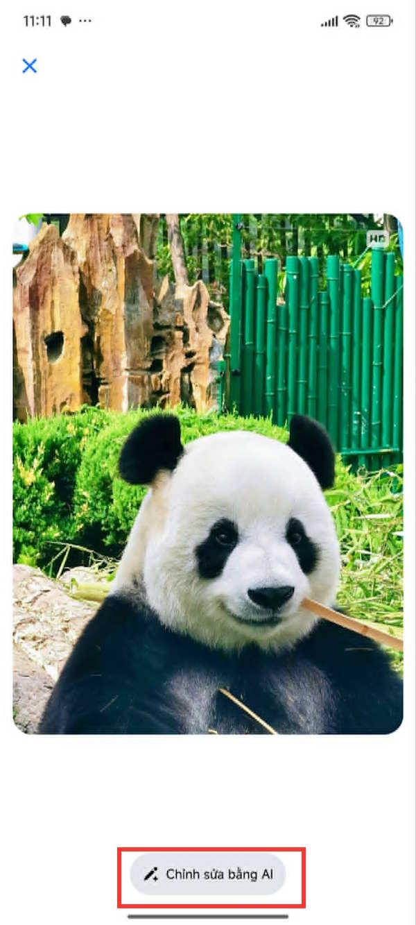 Chỉnh sửa ảnh bằng AI Messenger