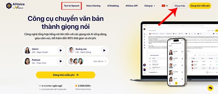  Cách chuyển văn bản thành giọng nói bằng Vbee AI Voice 