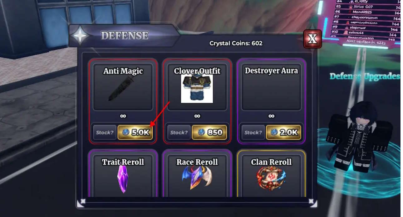 Giá kiếm Anti Magic Sword trong Sailor Piece