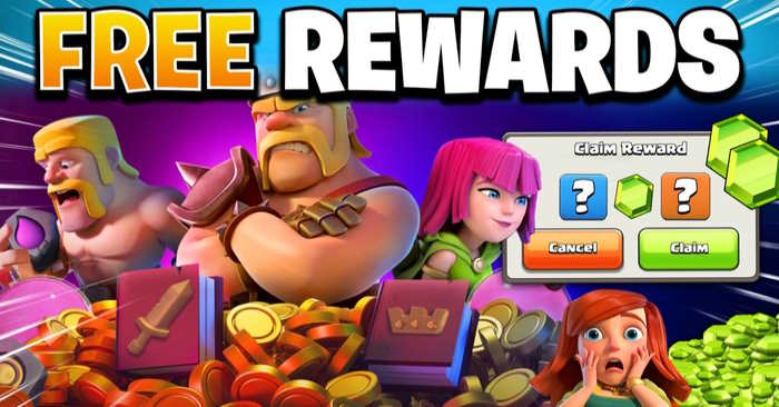  Cách có phần thưởng miễn phí trong Clash of Clans 