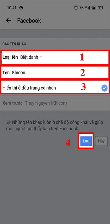 Đặt biệt danh