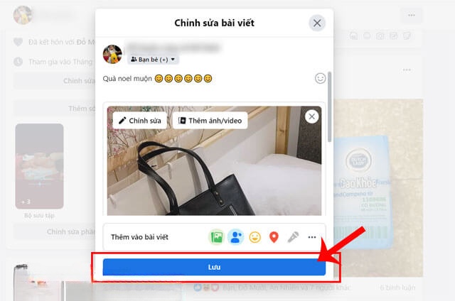 Nhấp chuột vào nút Lưu