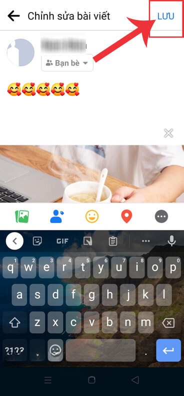 Nhấn vào nút Lưu
