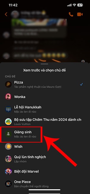 thayp doi chu de Giang Sinh Facebook Messenger 2*448024