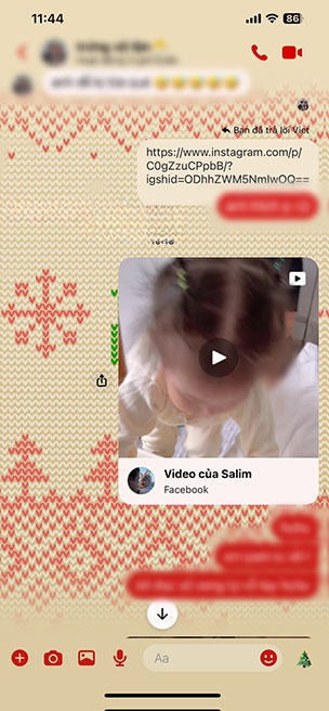 thayp doi chu de Giang Sinh Facebook Messenger 4*448025