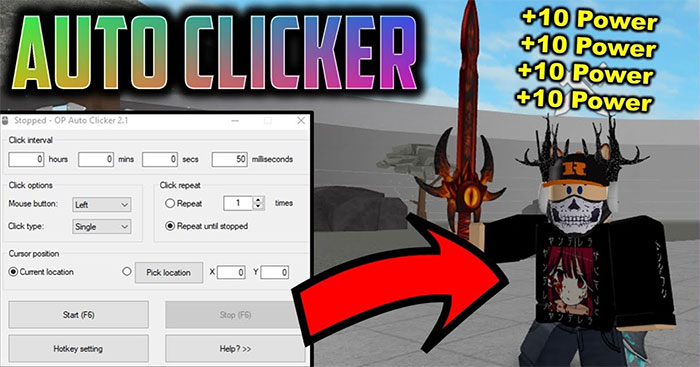  Cách dùng Auto Clicker khi chơi game Roblox để đạt điểm cao 
