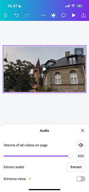 chinh sua video Canva Mobile 12*532313