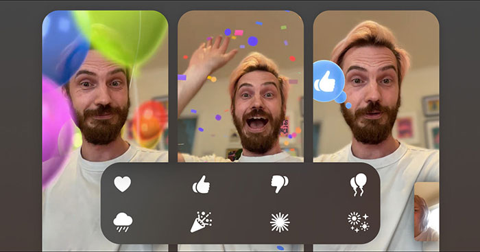  Cách dùng cử chỉ tay để tạo hiệu ứng khi gọi FaceTime 