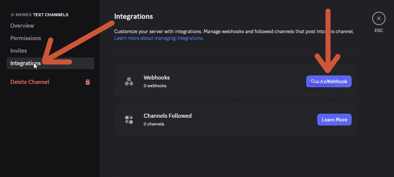 cách sử dụng webhook discord