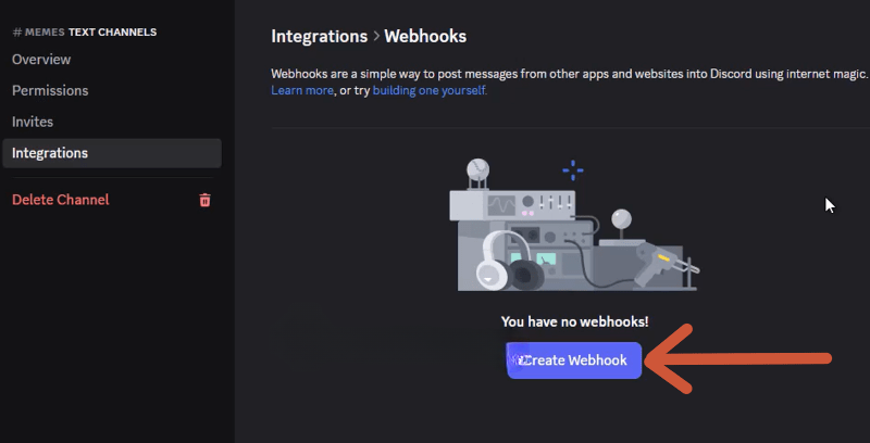 cách sử dụng webhook discord