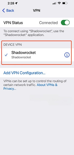 cach dung Shadowrocket 8*534163