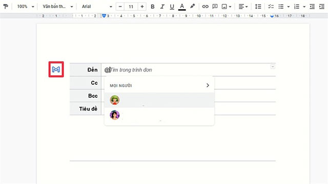  Nhấn vào biểu tượng chữ M 