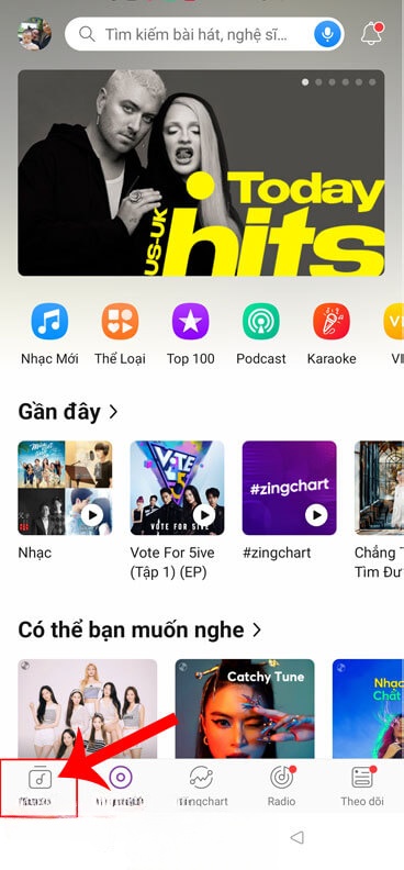 Ấn vào mục Cá nhân