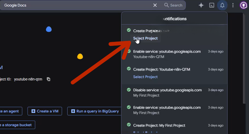 google docs api n8n