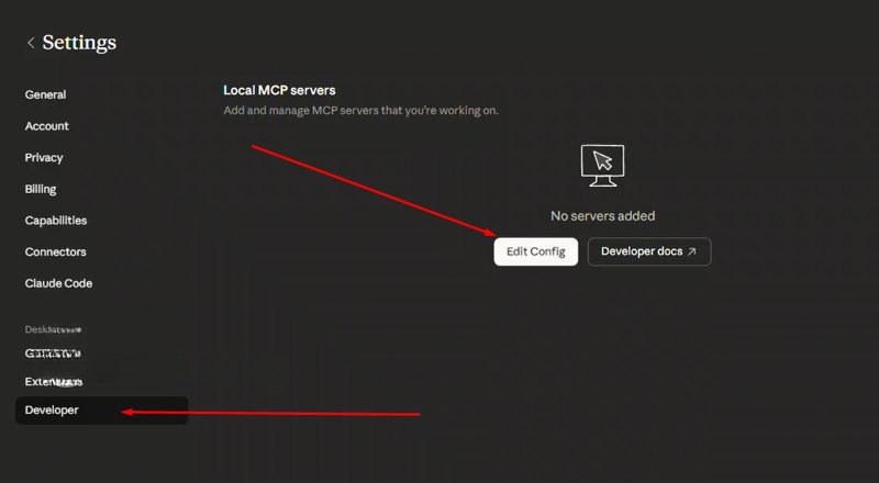 mcp hệ thống Claude Desktop